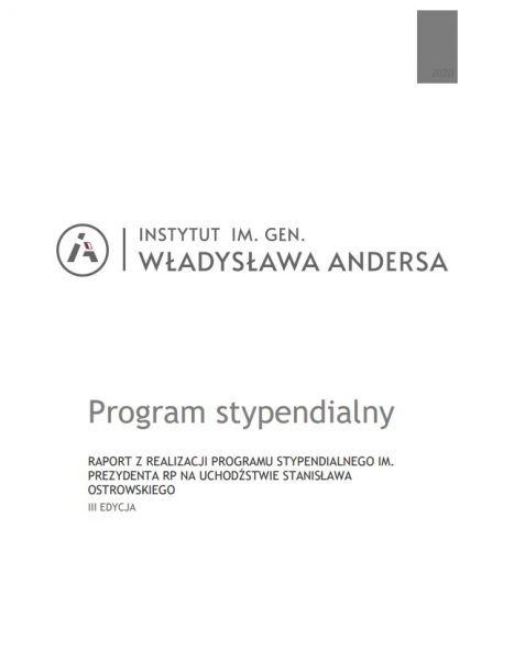 Raport z realizacji III edycji programu „Aktywni dla Polski”.