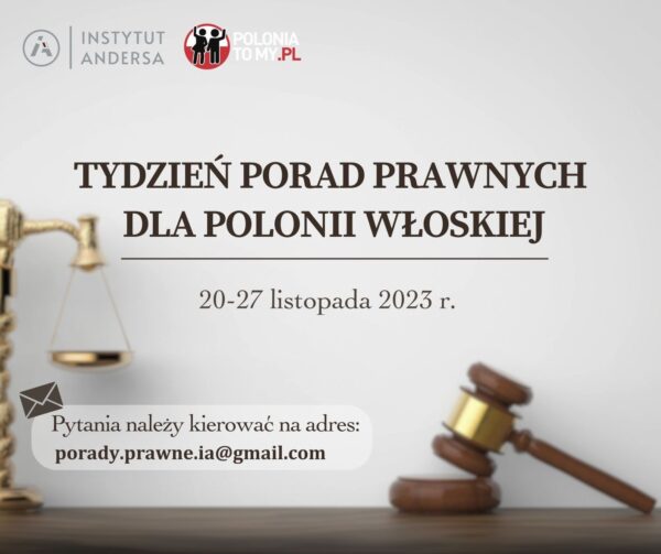 Tydzień porad prawnych dla Polonii włoskiej